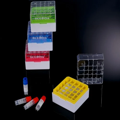 5X5 25 lugares cores sortidas PC caixas criogênicas
