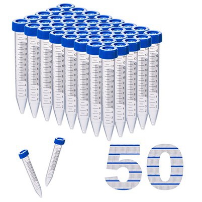 15ml Flat Top Rack pacote centrifugar tubos área estéril Autocalvable formatura escrita de fundo cónico