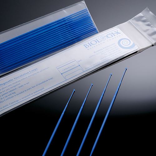 1μL 10μL Agulha de inoculação de loop de inoculação estéril azul laranja amarelo