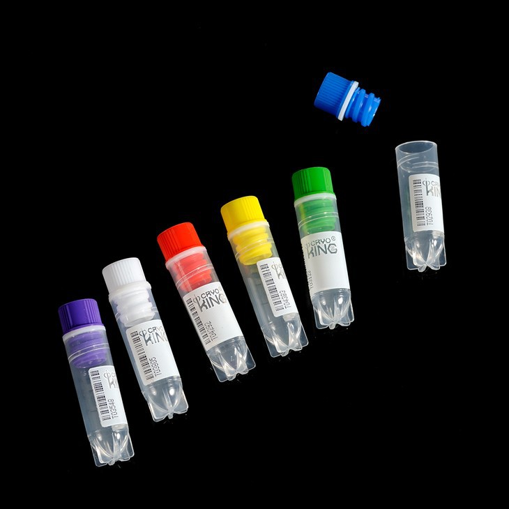 Frascos criogênicos tradicionais estéreis autônomos de 2 ml