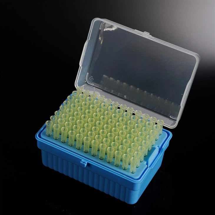 Rack Estéril Laboratório Universal Plástico Líquido Ponteiras de Pipetador 200 µL (96 Ponteiras/Rack)