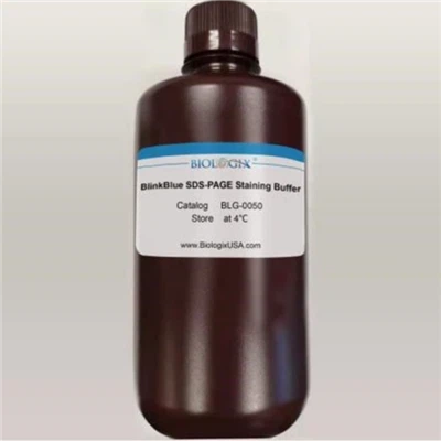 Repita o uso até 3 vezes Biologix BlinkBlu Protein Stain Buffer em apenas 10 minutos