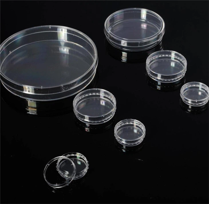 Pratos de cultura de células para tratamento de superfícies com plasma a vácuo